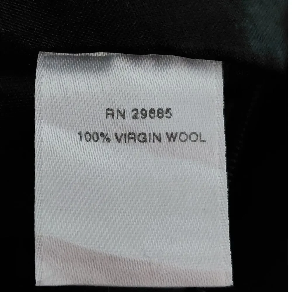 Pendleton Made in USA 100% Wool Gray Straight Midi Skirt Women Size 14